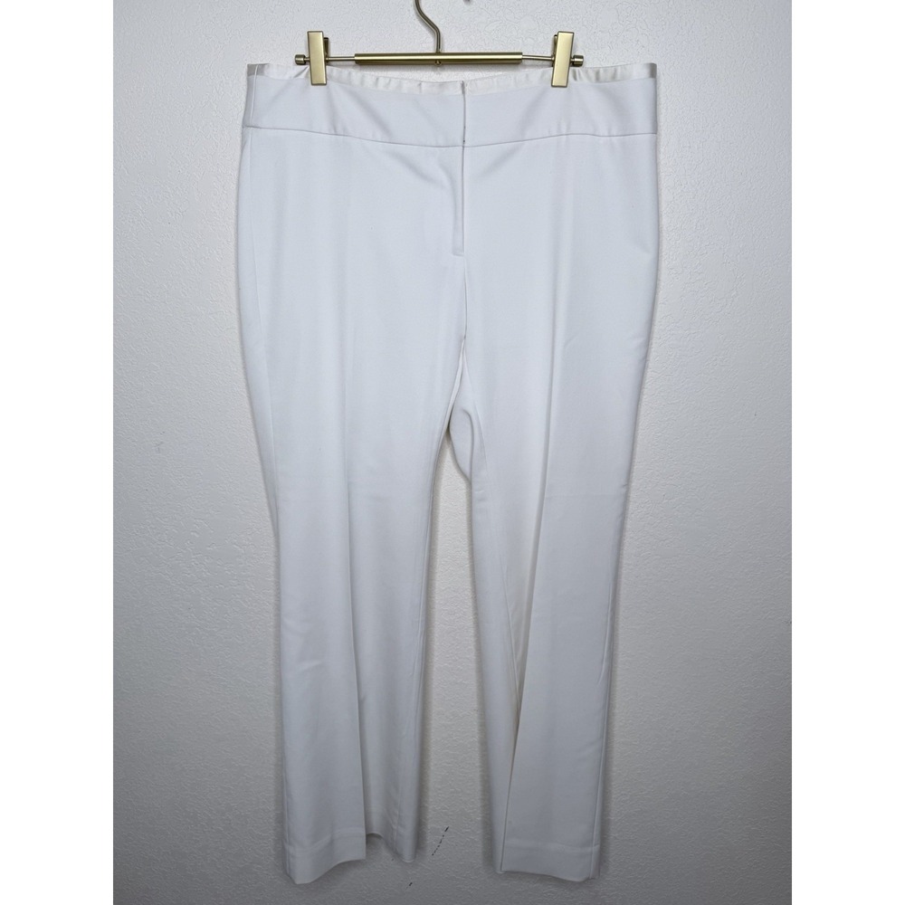 White Black Legacy Trouser Pants‎ Womens 12R Ivory Modern Boot Career